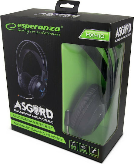 Esperanza Asgard Over Ear Gaming Headset με σύνδεση 3.5mm / USB