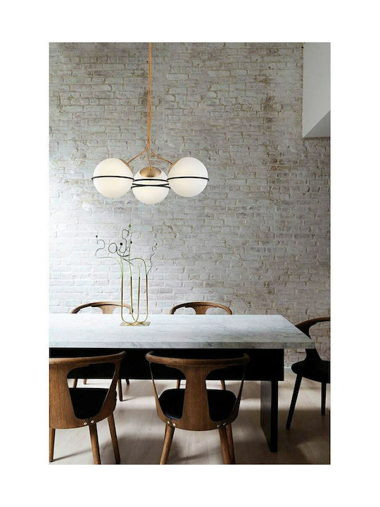Viokef Ferero Pendant Light White with Socket E27 60x600cm