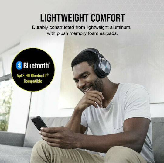 Corsair Virtuoso RGB Wireless XT Over Ear Gaming Headset με σύνδεση 3.5mm / USB