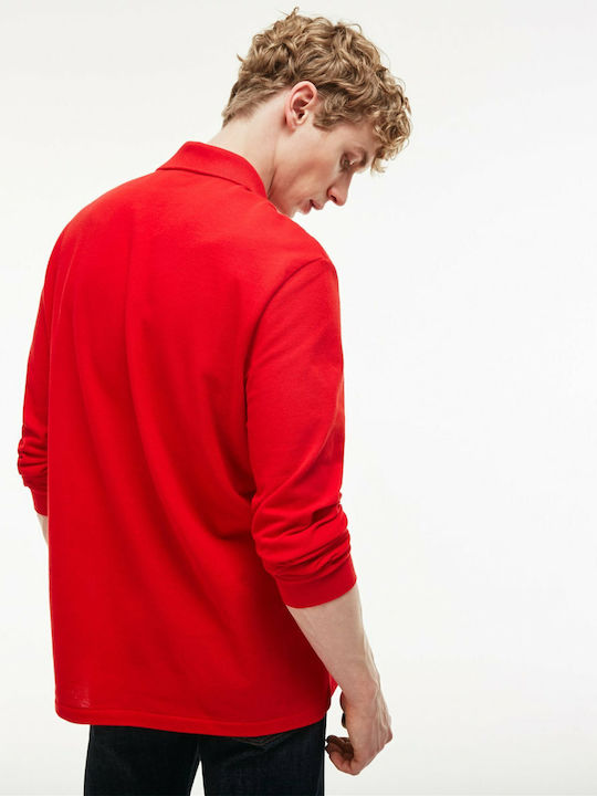 Polo Long Sleeve Blouse Red