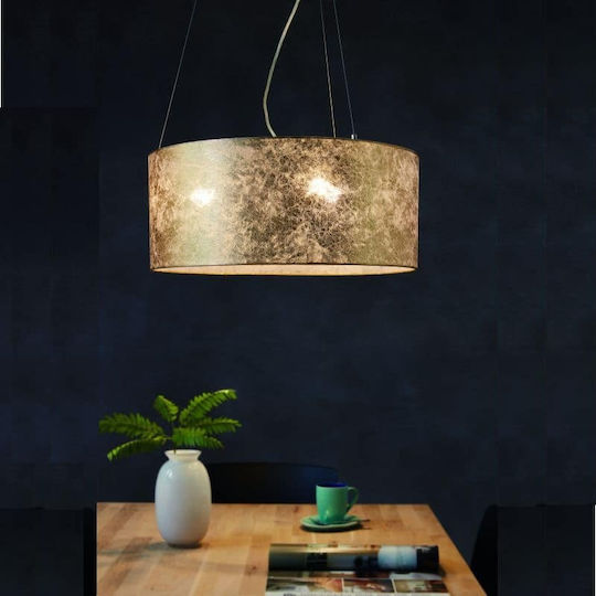 Eglo Viserbella Κρεμαστό Φωτιστικό Χρυσό με Ντουί E27 53x53x110εκ.