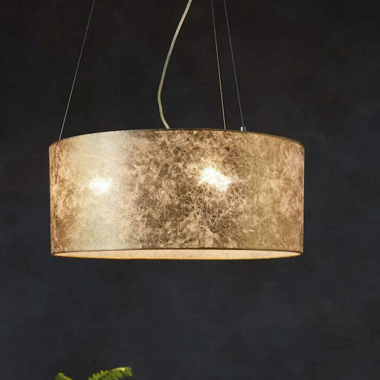 Eglo Viserbella Κρεμαστό Φωτιστικό Χρυσό με Ντουί E27 53x53x110εκ.