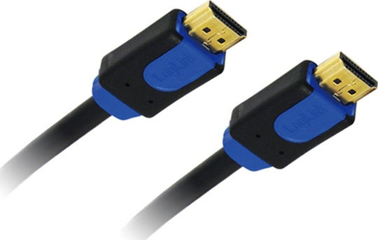 LogiLink HDMI 1.4 High Speed 1080p 120Hz Cable HDMI male - HDMI male 1m Μαύρο