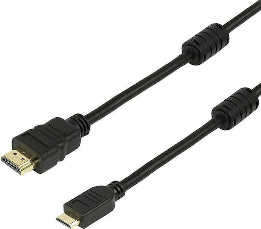 Powertech HDMI 1.4 High Speed 1080p 120Hz Cable HDMI Male - Micro HDMI Male 1.5m Black