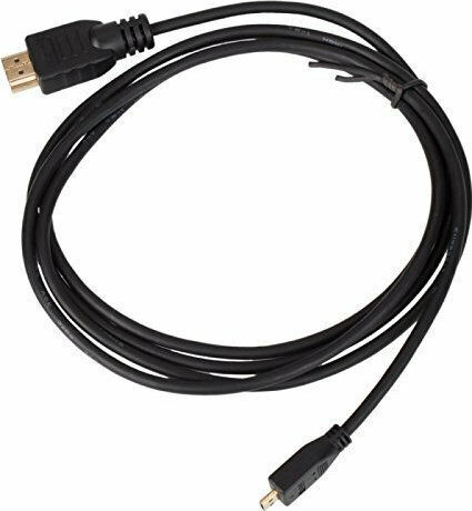 Кабел HDMI Мъжки - Микро HDMI Мъжки 1.8м Черен