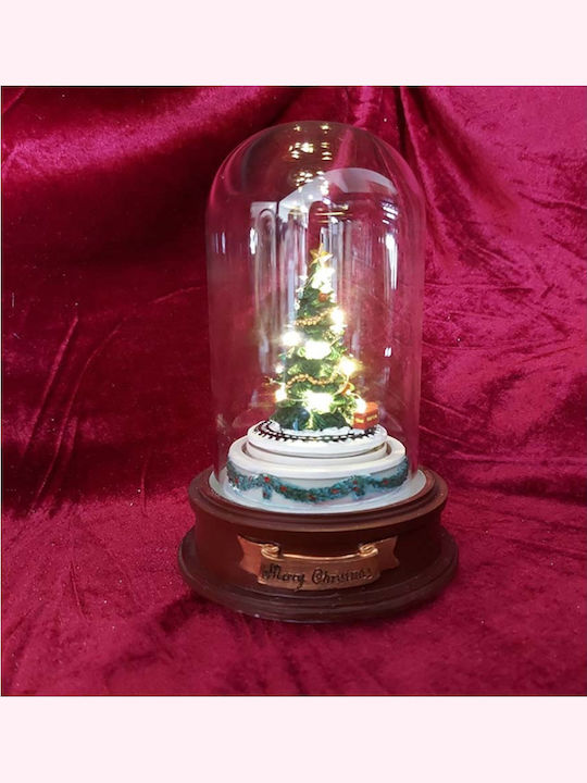 Christmas Illuminated Decorative Jar 12x13x25cm
