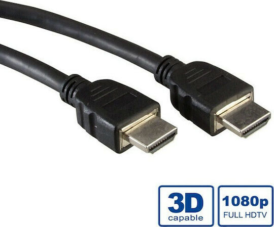 Roline HDMI 1.4 High Speed 1080p 120Hz Cable HDMI male - HDMI male 5m Μαύρο