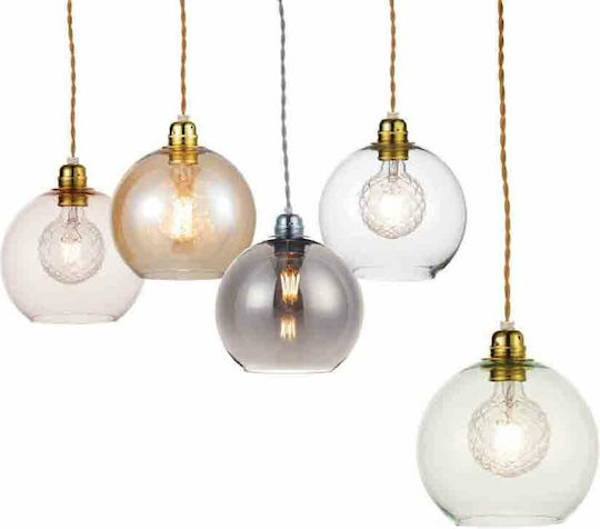 Aca Pythia Pendant Light Honey with Socket E27 20cm