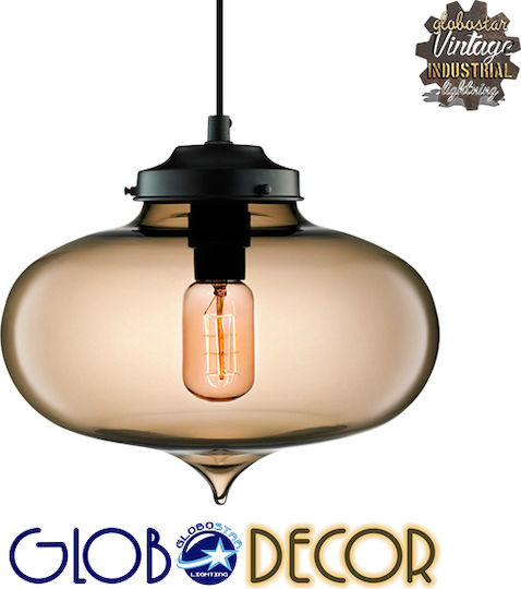 GloboStar Pomegranate Ceiling Light Honey Ball with E27 Socket 26x20x20cm