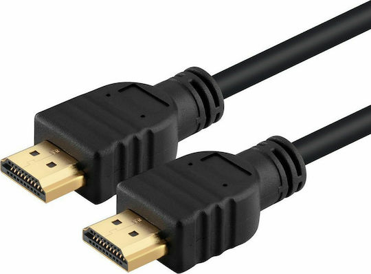 HDMI 1.4 High Speed 1080p 120Hz Кабел HDMI Мъжки - HDMI Мъжки 3м Черен