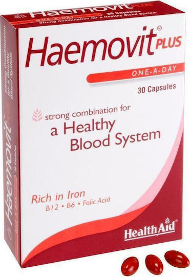 Health Aid Haemovit Plus Συμπλήρωμα για την Εγκυμοσύνη 30 κάψουλες