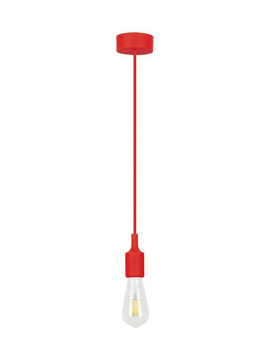 Rabalux Roxy Pendant Light Suspension for Socket E27 Red