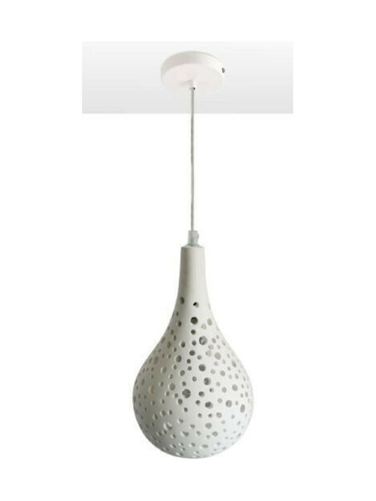 Inlight 4471 Adjustable Pendant Light White with Socket E27 16x16x28cm