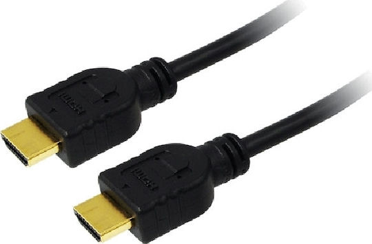 LogiLink HDMI 1.4 High Speed 1080p 120Hz Cable HDMI male - HDMI male 1.5m Μαύρο