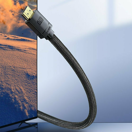 Baseus HDMI 2.1 Ultra High Speed 48Gbps 4K 120Hz HDR VRR Kabel HDMI-Stecker - HDMI-Stecker 1m Schwarz