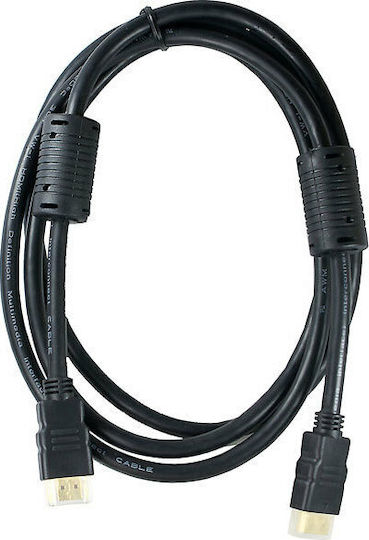 TelForceOne HDMI 1.4 High Speed 1080p 120Hz Кабел HDMI Мъжки - HDMI Мъжки 3м Черен