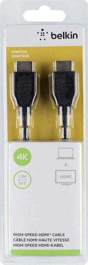 Belkin HDMI 2.0 Premium High Speed 4K 60Hz HDR Cable HDMI Male - HDMI Male 1.5m Black