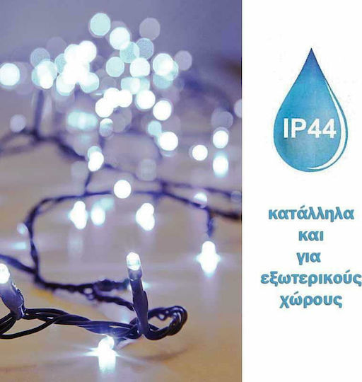 100 Светлини LED 5m. Хладен бял тип Лента 1бр