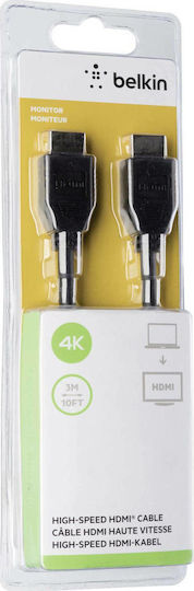 Belkin HDMI Cable Male - HDMI Male 3m Black
