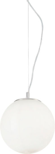 Ideal Lux Mapa Fade SP1 Pendant Light Silver with Socket E27 20x20x115cm