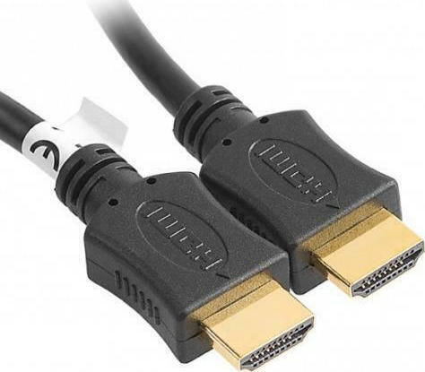 Powertech HDMI 1.4 High Speed 1080p 120Hz Cable HDMI male - HDMI male 0.5m Μαύρο