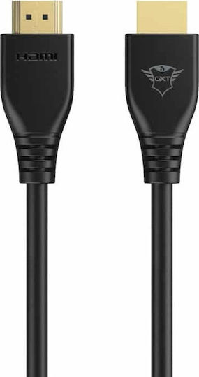 Trust GXT 731 Ruza HDMI 2.1 Ultra High Speed 48Gbps 4K 120Hz HDR VRR Cable HDMI Male - HDMI Male 1.8m Black