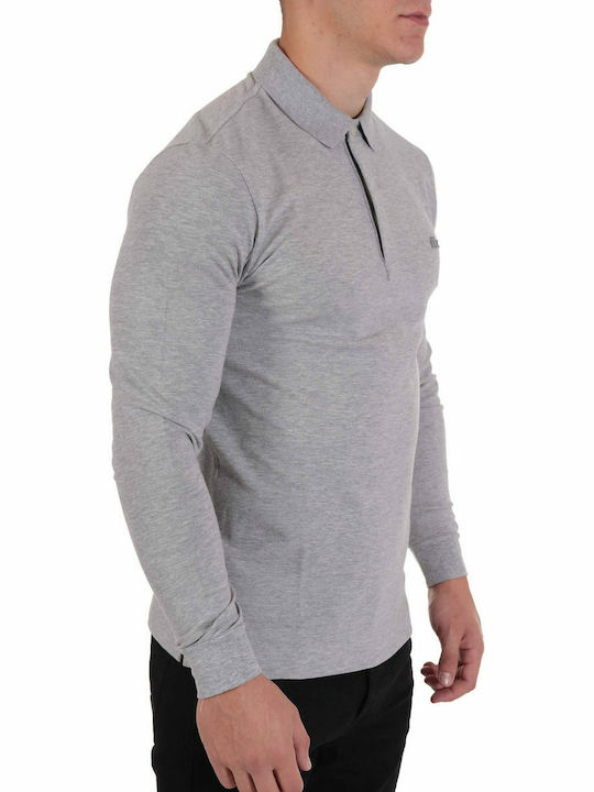 Polo Langarmbluse Gray