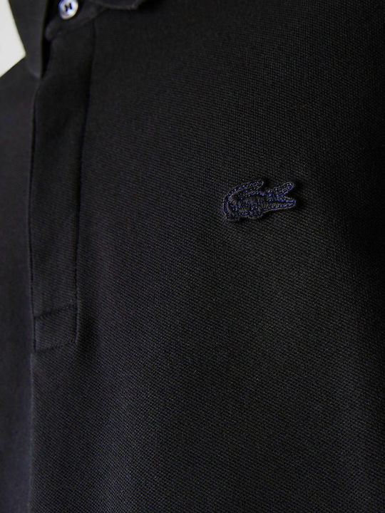 Polo Langarmbluse Schwarz