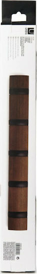 Umbra Wooden Wall Hanger 5 Hooks Brown 50.8x3.2x6.7cm