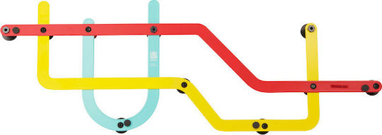 Umbra Cârlig de perete Subway Metal 10 Sloturi 57x3.8x20.3cm