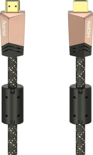 HAMA Cablu Premium HDMI De Sex Masculin - HDMI De Sex Masculin 3m Negru