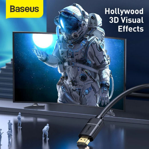Baseus HDMI 2.0 Premium High Speed 4K 60Hz HDR Cable HDMI Male - HDMI Male 1m Black