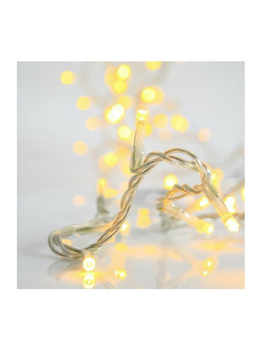 100 Lights LED 8m. Warm White in String 1pcs