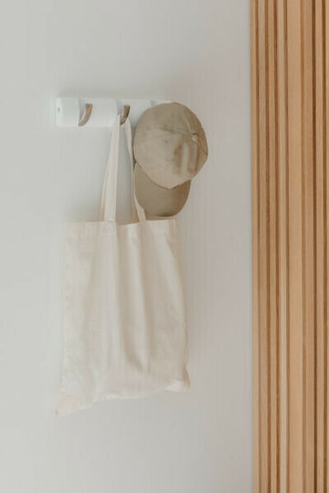 Umbra Wall Hanger Flip 3 Hook White Wooden 3 Hooks White 33x3.2x7cm