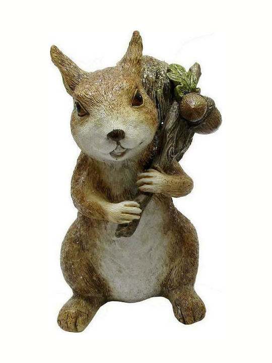 Inart Christmas Plastic Figure Squirrel Height 15cm