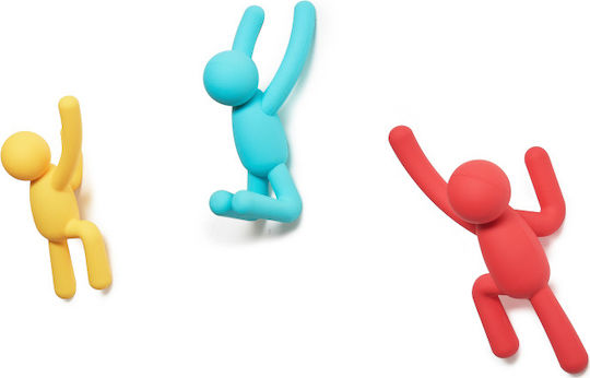 Umbra Wall Hanger Buddy Hooks Plastic Multicolour 7.6x7.6x16.5cm 3 Pieces
