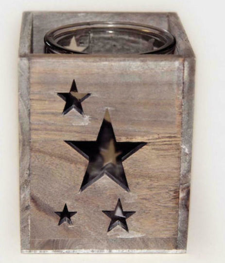 Χριστоулгенски свещи и свещници Свещник Бежов 15.2x12.5см.
