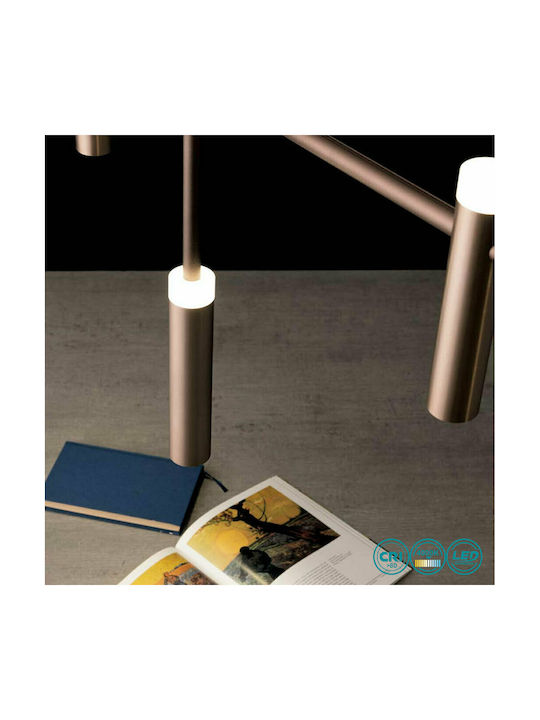 Fan Europe Candle Pendant Light Brown Rail 120x70x180cm