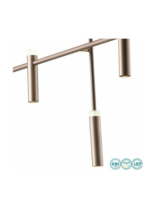 Fan Europe Candle Pendant Light Brown Rail 120x70x180cm
