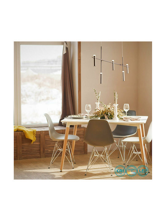 Fan Europe Candle Pendant Light Brown Rail 120x70x180cm