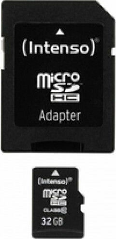 Intenso microSDHC 32GB Class 4 Default Speed 21MB/s with Adapter