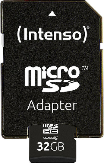 Intenso microSDHC 32GB Class 10 High Speed 20MB/s with Adapter