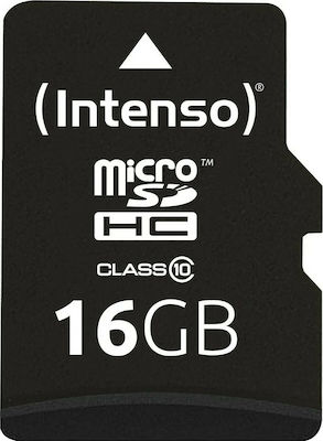 Intenso 3413470 microSDHC 16GB Class 10 High Speed με αντάπτορα