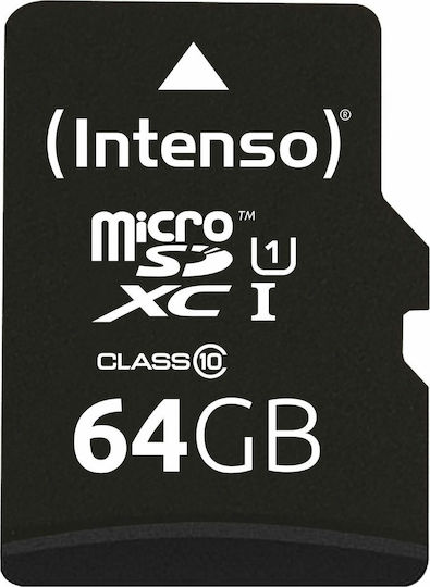 Intenso Професионална microSDXC 64GB U1 UHS-I 90MB/s с адаптер