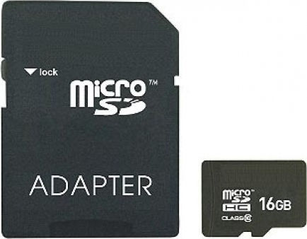 Platinet microSDHC 16GB Class 10 High Speed με αντάπτορα