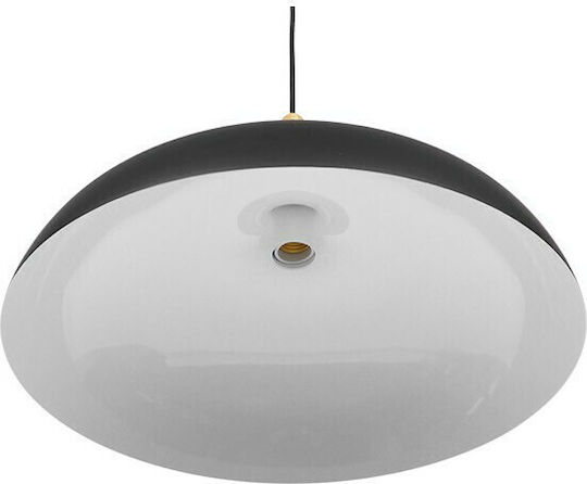 GloboStar Vallete Black Bell Pendant Ceiling Light with E27 Socket 45x27x27cm