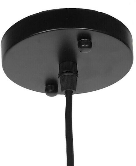 GloboStar Vallete Black Bell Pendant Ceiling Light with E27 Socket 45x27x27cm