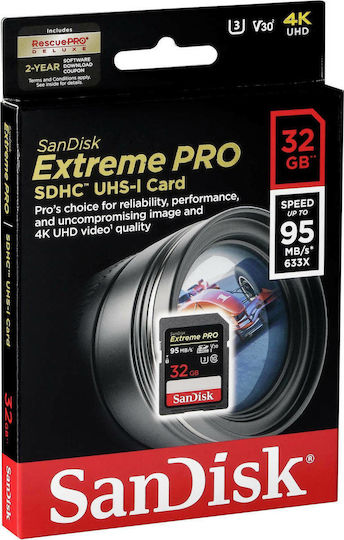 Sandisk Extreme Pro SDHC 32GB U3 V30 UHS-I 95MB/s