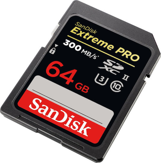 Sandisk Extreme Pro SDXC 64GB U3 V30 UHS-II 300MB/s