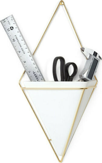 Umbra 3D Hanging Wall Decor White Made of Ceramic Material 22x9.5x39cm